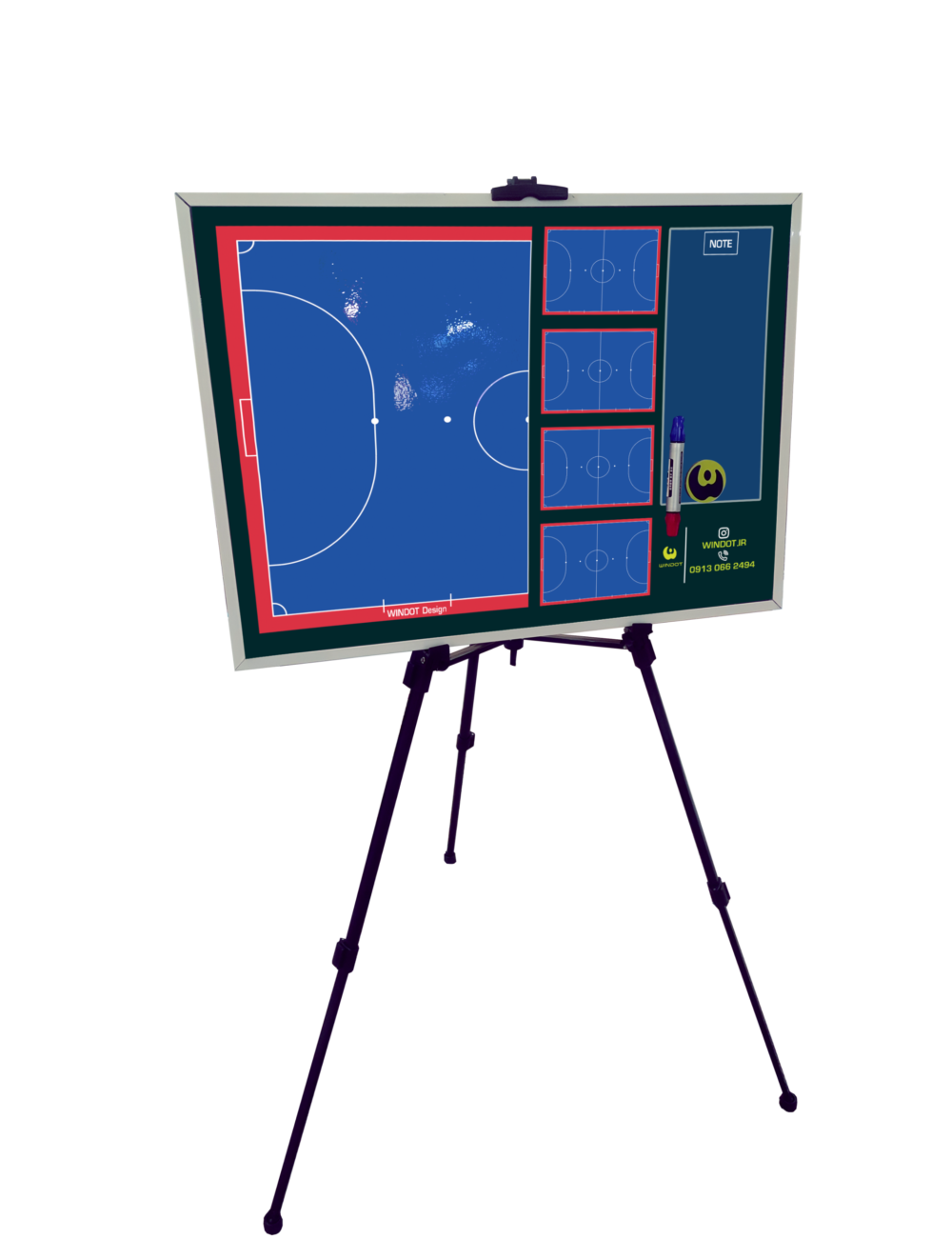 تابلو مربیگری فوتسال پایه دار